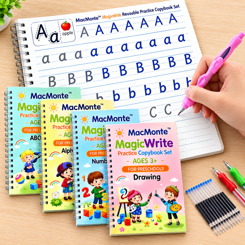 Magic Practice Copybook (4 Book + 10 Refill) (A-127)