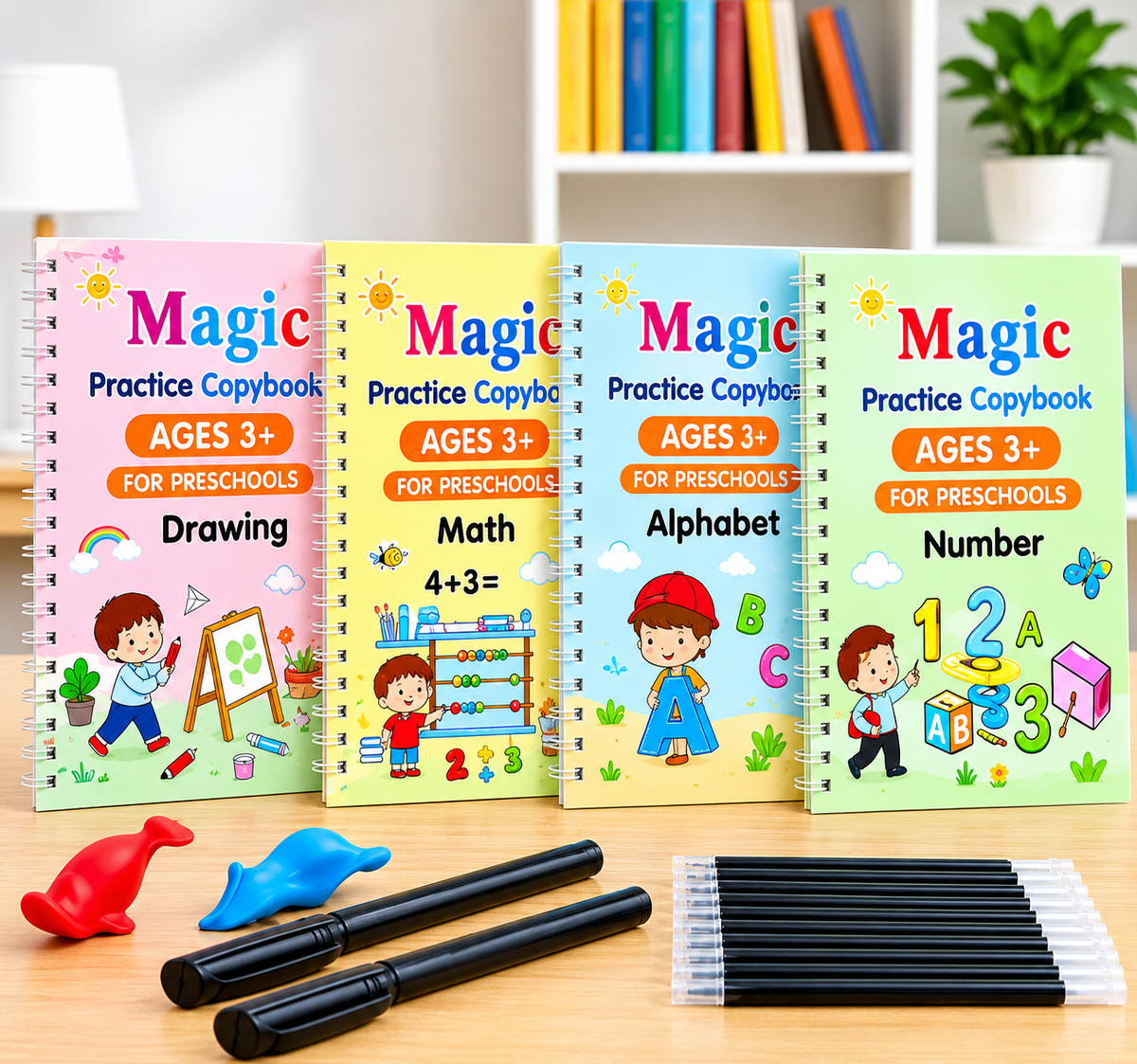 Magic Practice Copybook (4 Book + 10 Refill) (A-127)
